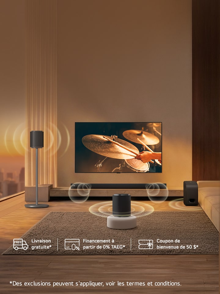 Transformez votre espace avec <br>LG SoundSuite