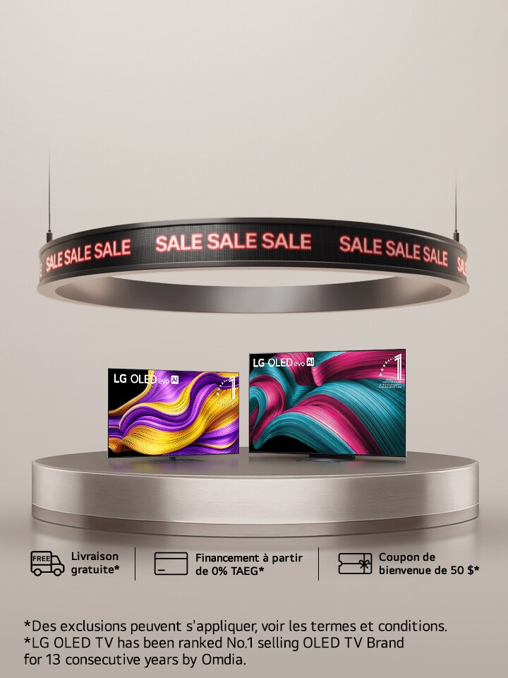 Ne manquez pas ça ! Jusqu’à 500 $ de rabais sur les téléviseurs OLED