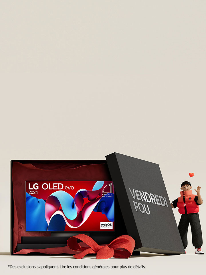Économisez jusqu'à 30% sur certains téléviseurs LG OLED