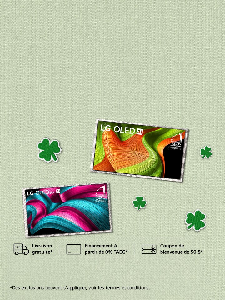 Sentez la chance : Économisez 5 % sur les téléviseurs OLED