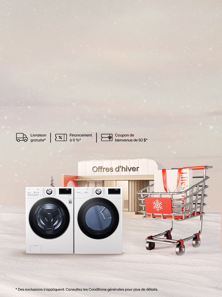 Offre de mise à niveau électroménagers - Économisez sur les laveuses et sécheuses admissibles, avec livraison et installation gratuits.
