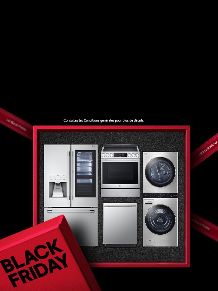 Achetez plus et économisez plus sur les gros électroménagers LG STUDIO. Black Friday. 