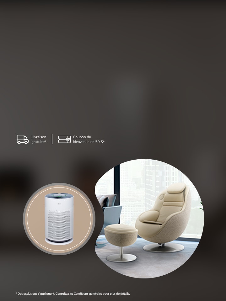 Détendez-vous grâce au fauteuil de massage de LG
