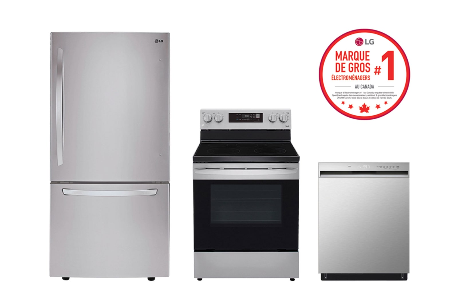 Vue avant de Ensemble cuisine avec frigo de 30 po et cuisinière électrique autonome BB22RE1F35S.KPSI