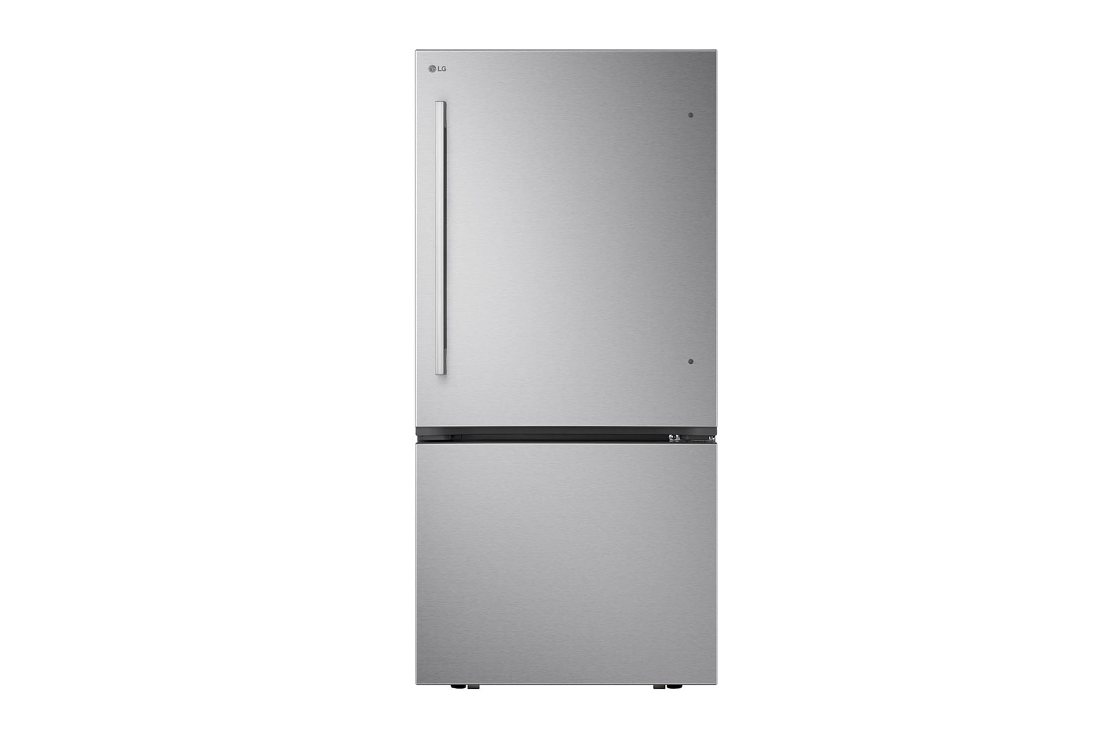 Vue avant de Réfrigérateur à congélateur inférieur de 33 po, profondeur standard, 26 pi³ | Machine à glaçons LB26H2200S