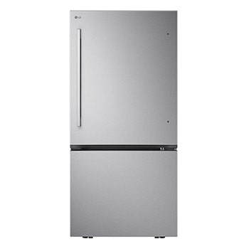 Vue avant de Réfrigérateur à congélateur inférieur de 33 po, profondeur standard, 26 pi³ | Machine à glaçons LB26H2200S