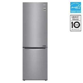 Vue avant de Réfrigérateur de 12 pi³/24 po, à profondeur de comptoir, congélateur en bas LBNC12231V