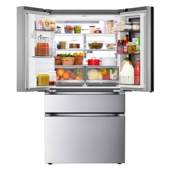 Front open 2 sides with food