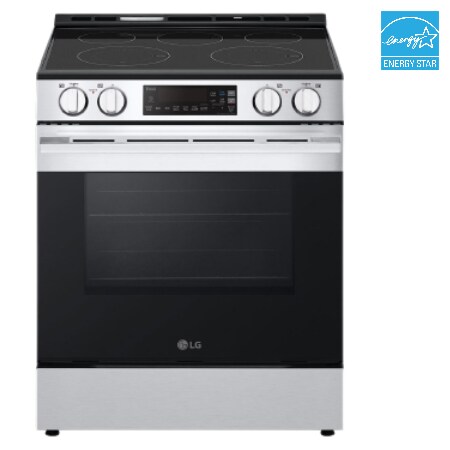 LG 30" Elec. 6.3 cu. ft. Range | Self Clean, EasyClean & Smart , Stainless, Slide-in