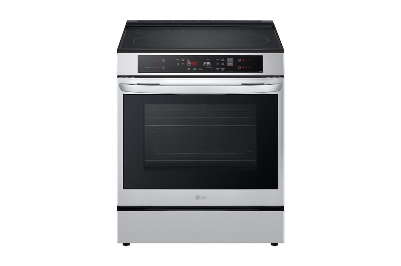 Vue avant de Cuisinière à induction de 6,3 pi³/30 po | Air Fry, SelfClean, EasyClean<sup>MD</sup>, intell., acier inox., encastr. LSIL6332XE