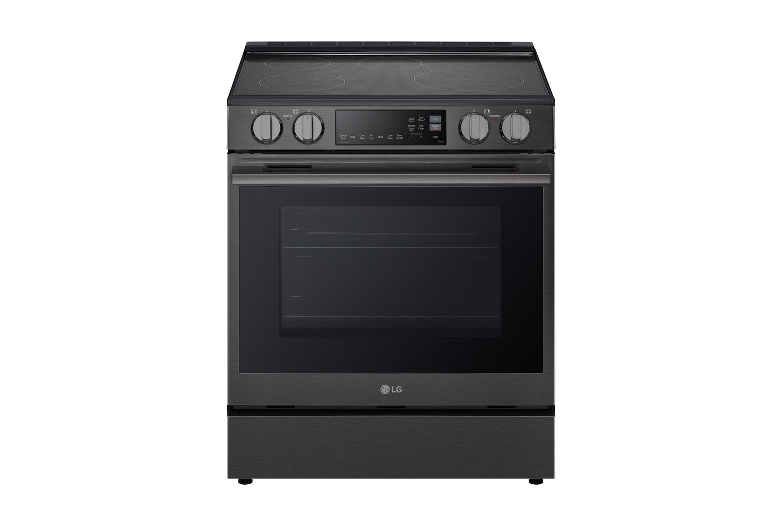 Vue avant de Cuisinière à induction de 6,3 pi³/30 po | ProBake Conv., Air Fry, SelfClean, EasyClean🅫, acier inox. noir., encastr. LSIL6334ZE