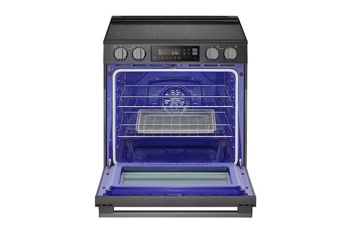 LG Cuisinière à induction de 6,3 pi³/30 po | ProBake Conv., Air Fry, SelfClean, EasyClean🅫, acier inox. noir., encastr., LSIL6334ZE