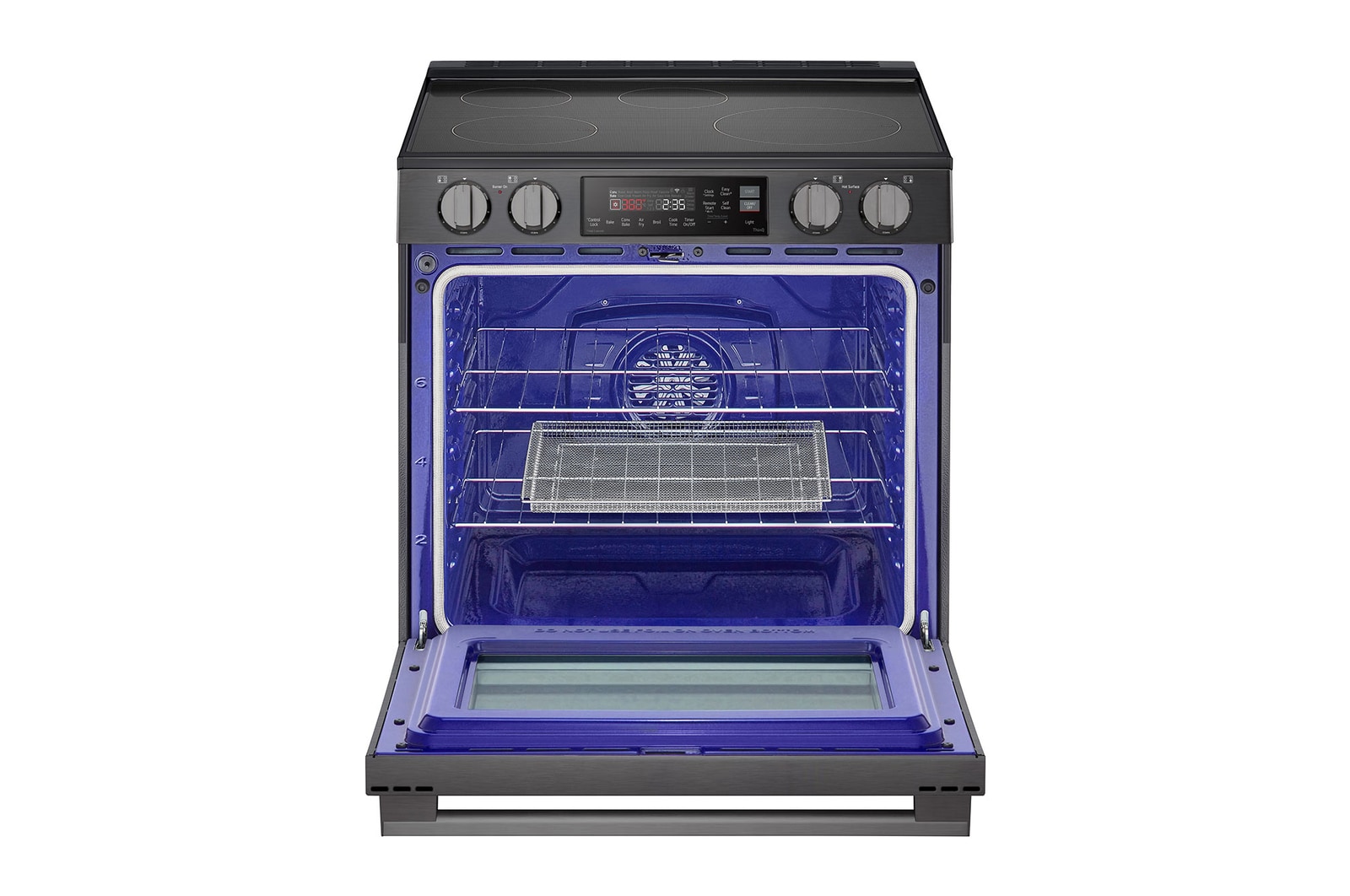 LG Cuisinière à induction de 6,3 pi³/30 po | ProBake Conv., Air Fry, SelfClean, EasyClean🅫, acier inox. noir., encastr., LSIL6334ZE