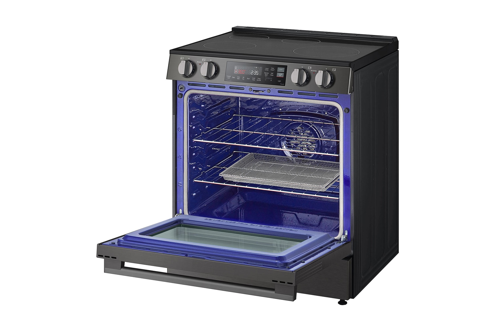 LG Cuisinière à induction de 6,3 pi³/30 po | ProBake Conv., Air Fry, SelfClean, EasyClean🅫, acier inox. noir., encastr., LSIL6334ZE