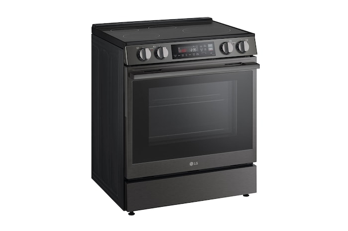 LG Cuisinière à induction de 6,3 pi³/30 po | ProBake Conv., Air Fry, SelfClean, EasyClean🅫, acier inox. noir., encastr., LSIL6334ZE