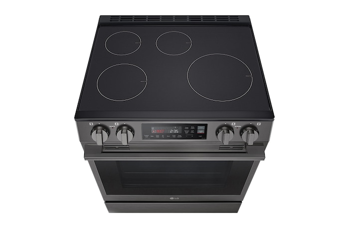 LG Cuisinière à induction de 6,3 pi³/30 po | ProBake Conv., Air Fry, SelfClean, EasyClean🅫, acier inox. noir., encastr., LSIL6334ZE