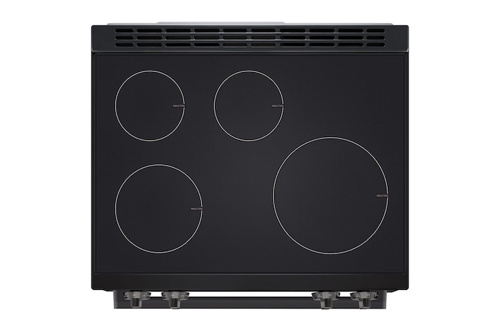 LG Cuisinière à induction de 6,3 pi³/30 po | ProBake Conv., Air Fry, SelfClean, EasyClean🅫, acier inox. noir., encastr., LSIL6334ZE
