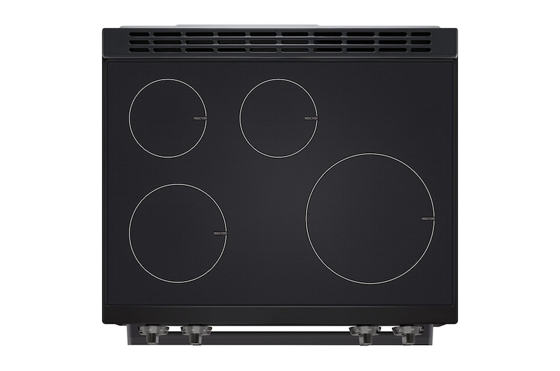 LG Cuisinière à induction de 6,3 pi³/30 po | ProBake Conv., Air Fry, SelfClean, EasyClean🅫, acier inox. noir., encastr., LSIL6334ZE