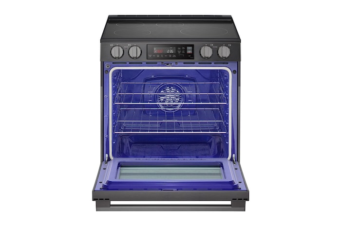 LG Cuisinière à induction de 6,3 pi³/30 po | ProBake Conv., Air Fry, SelfClean, EasyClean🅫, acier inox. noir., encastr., LSIL6334ZE