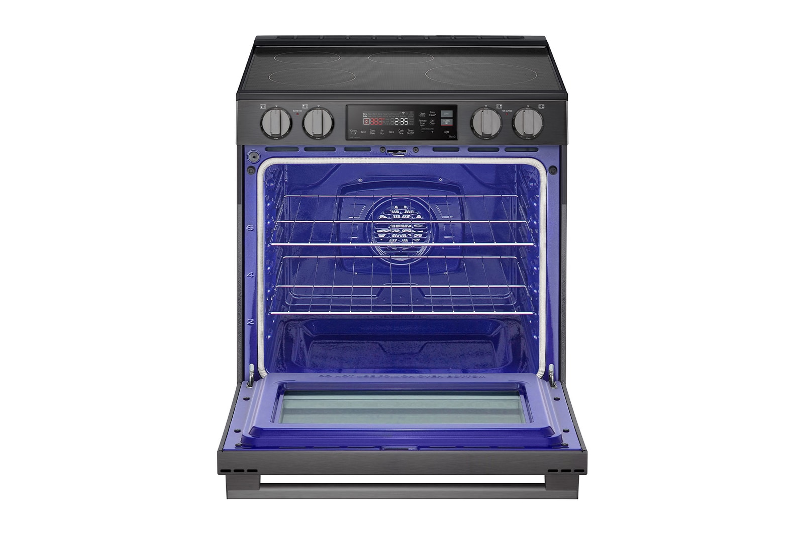 LG Cuisinière à induction de 6,3 pi³/30 po | ProBake Conv., Air Fry, SelfClean, EasyClean🅫, acier inox. noir., encastr., LSIL6334ZE