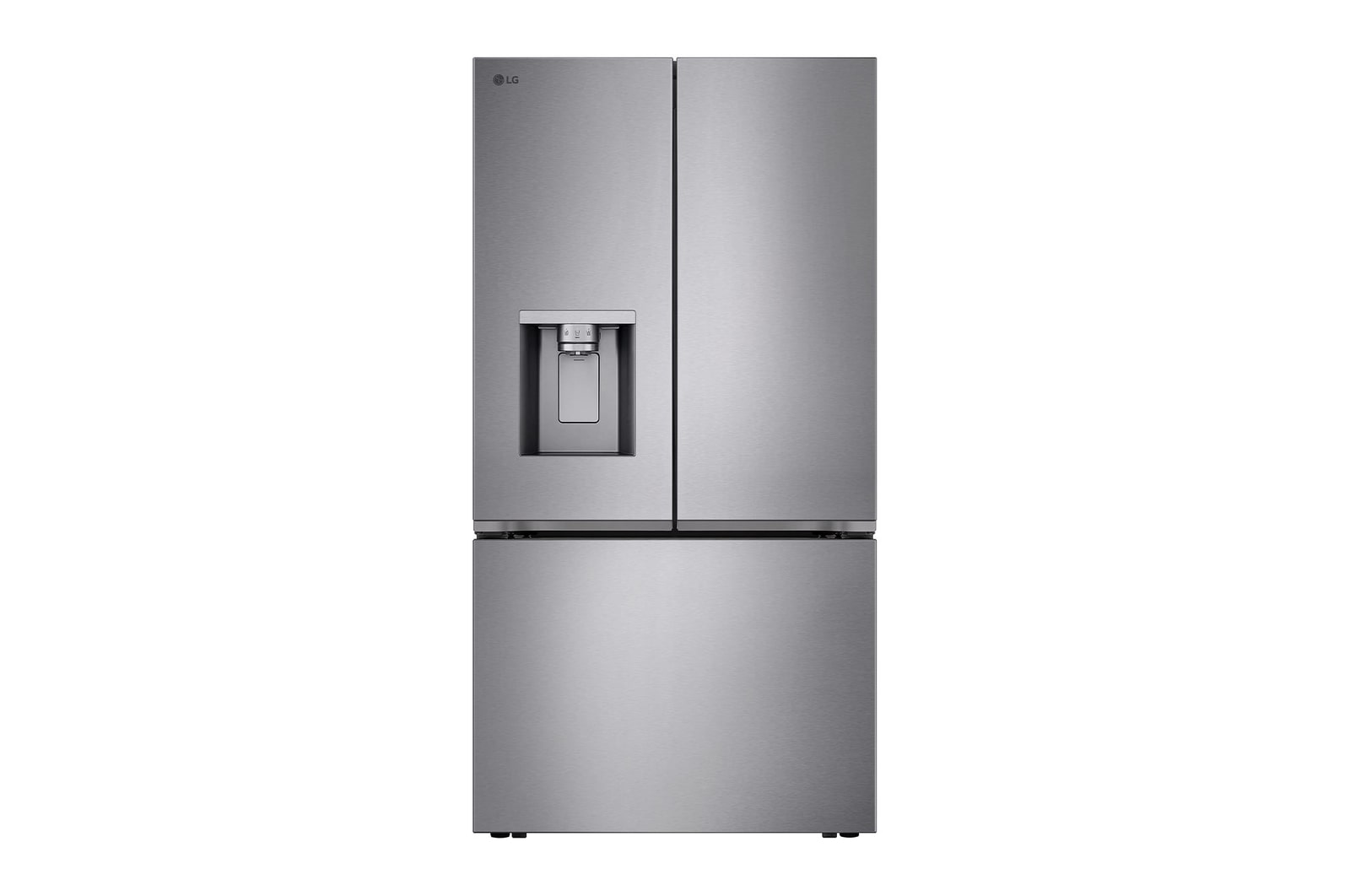 Vue avant de Réfrigérateur à profondeur de comptoir Counter-Depth MAXᴹᑦ, porte à deux battants avec Système de charnières sans dégagementᴹᑦ LY24Z6231V