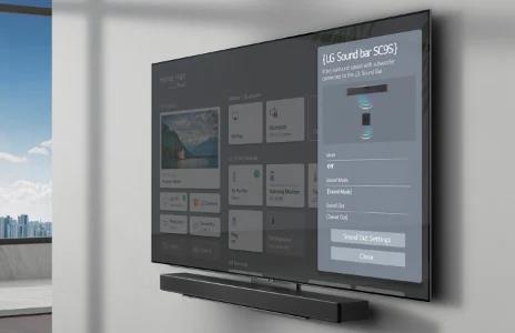 A image of LG Soundbsar showing the conectivity	