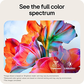image of LG CineBeam HU925V showing vivid colors with DCI-P3 up to 94% color gamut