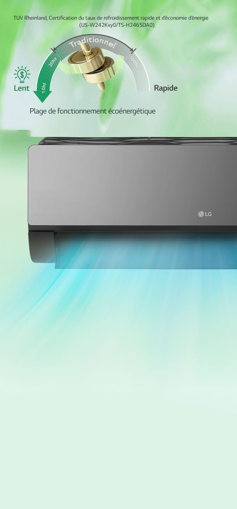 Économie d’énergie, refroidissement rapide