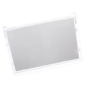 Vue arrière de la tablette en verre du réfrigérateur