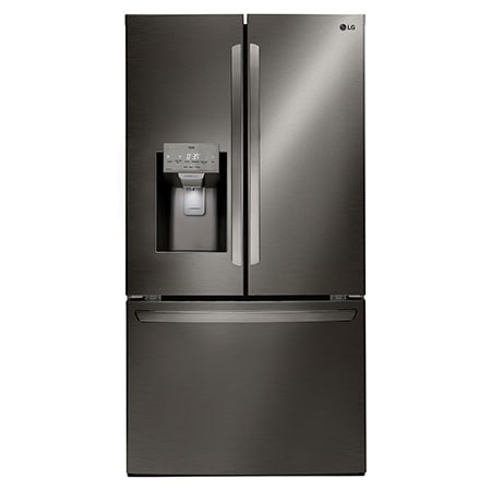 Réfrigérateur à portes françaises, 24,8 pi³, noir