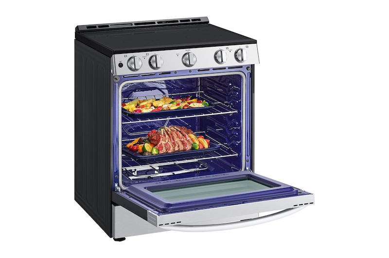 Vue des aliments ouverte sur le côté gauche