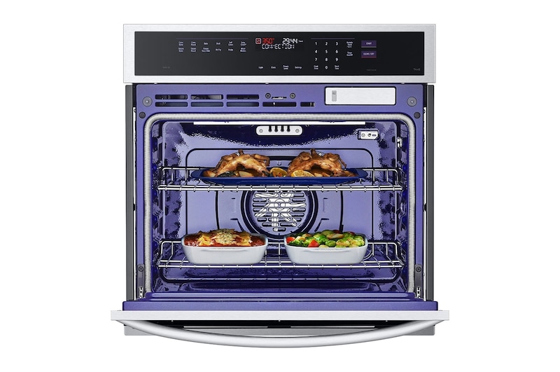 LG Four mural intelligent de 4,7 pi³ avec technologie InstaView<sup>MD</sup>, convection véritable, Air Fry et Vapeur Sous Vide, WSEP4727F