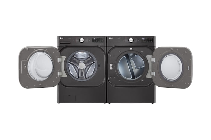 Front view with doors opened