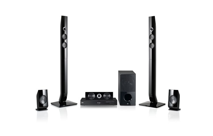 Vue avant de Système de Cinéma Maison | 1100 Watts | USB 2.0 Lecture | 2 &#43; 2 Enceintes Colonnes | 5.1 Canaux TS913ES