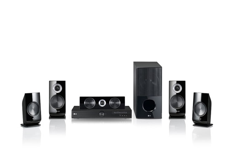 Vue avant de Système de Cinéma Maison | 1100 Watts | USB 2.0 Lecture | 4 sam. Haut-parleurs | 5.1 canaux TS913SS