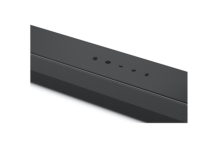 Vue avant du coin latéral de la LG Soundbar S40T