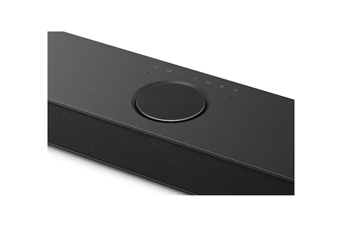 Top close-up angle view of Soundbar