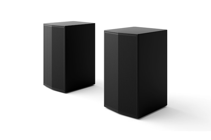 Angled view of Rear Speakers