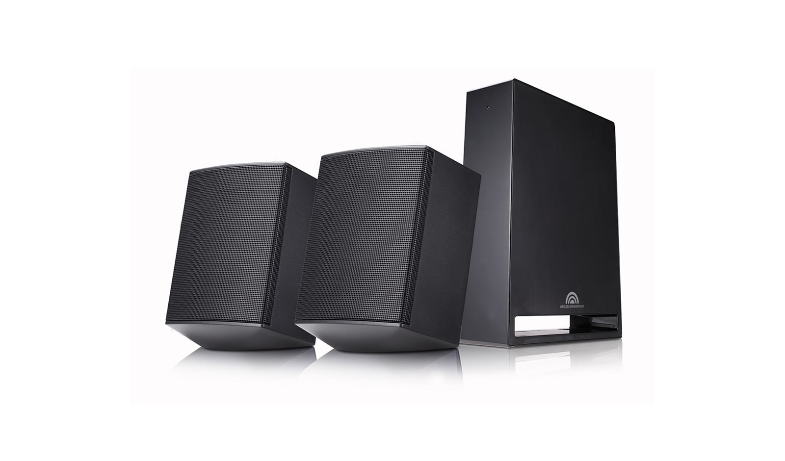 LG Barre de son ambiophonique à 4.1 canaux avec haut-parleurs ambiophoniques sans fil, SJ4R