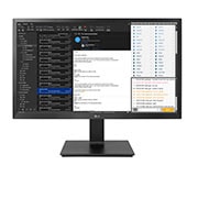 LG Moniteur IPS pleine HD (blanc) de 22 po avec socle réglable, haut-parleurs intégrés et fixation au mur conforme à la LTC, 22BL450Y-B
