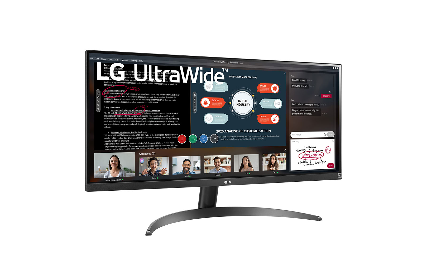 LG Moniteur IPS pleine HD 29 po. 21:9 UltraWide™ avec FreeSync<sup>MC</sup> d'AMD, 29WP500-B