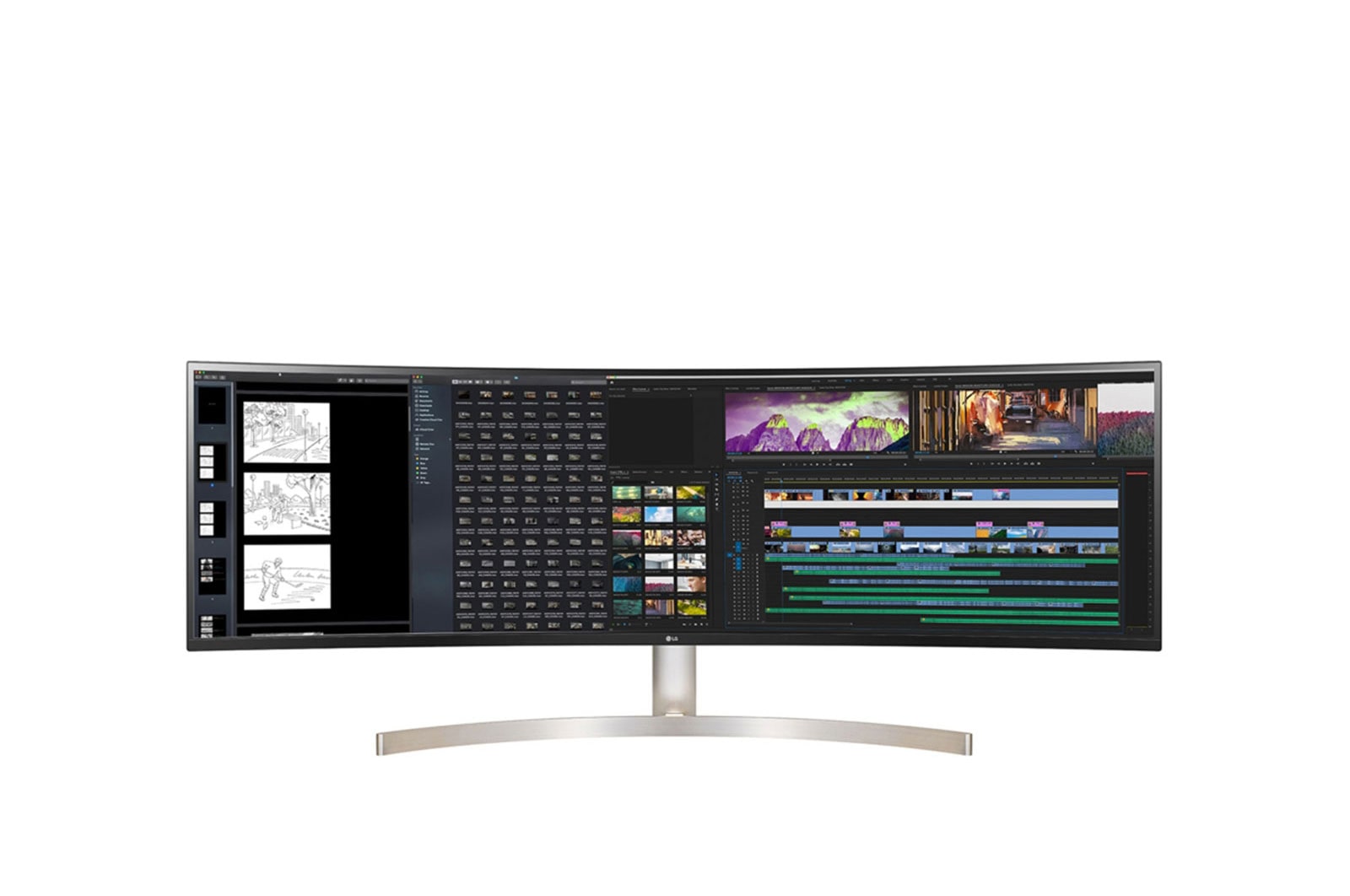 LG Moniteur IPS à DEL double QHD UltraWideMD incurvé 32:9, catégorie des 49 po (diagonale de 49 po), 49WL95C-W