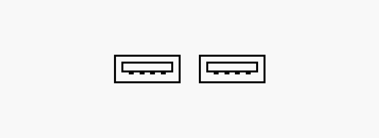 Deux ports USB