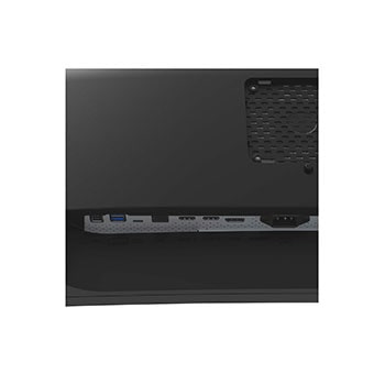 close-up view of ports