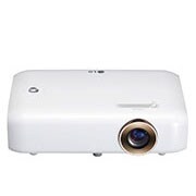 LG Projecteur DEL Minibeam avec pile intégrée, sortie du son Bluetooth et fonction de partage d’écran, PH550