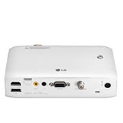 LG Projecteur DEL Minibeam avec pile intégrée, sortie du son Bluetooth et fonction de partage d’écran, PH550