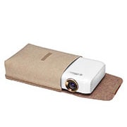 LG Projecteur DEL Minibeam avec pile intégrée, sortie du son Bluetooth et fonction de partage d’écran, PH550