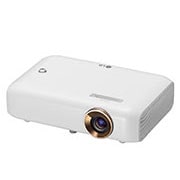 LG Projecteur DEL Minibeam avec pile intégrée, sortie du son Bluetooth et fonction de partage d’écran, PH550