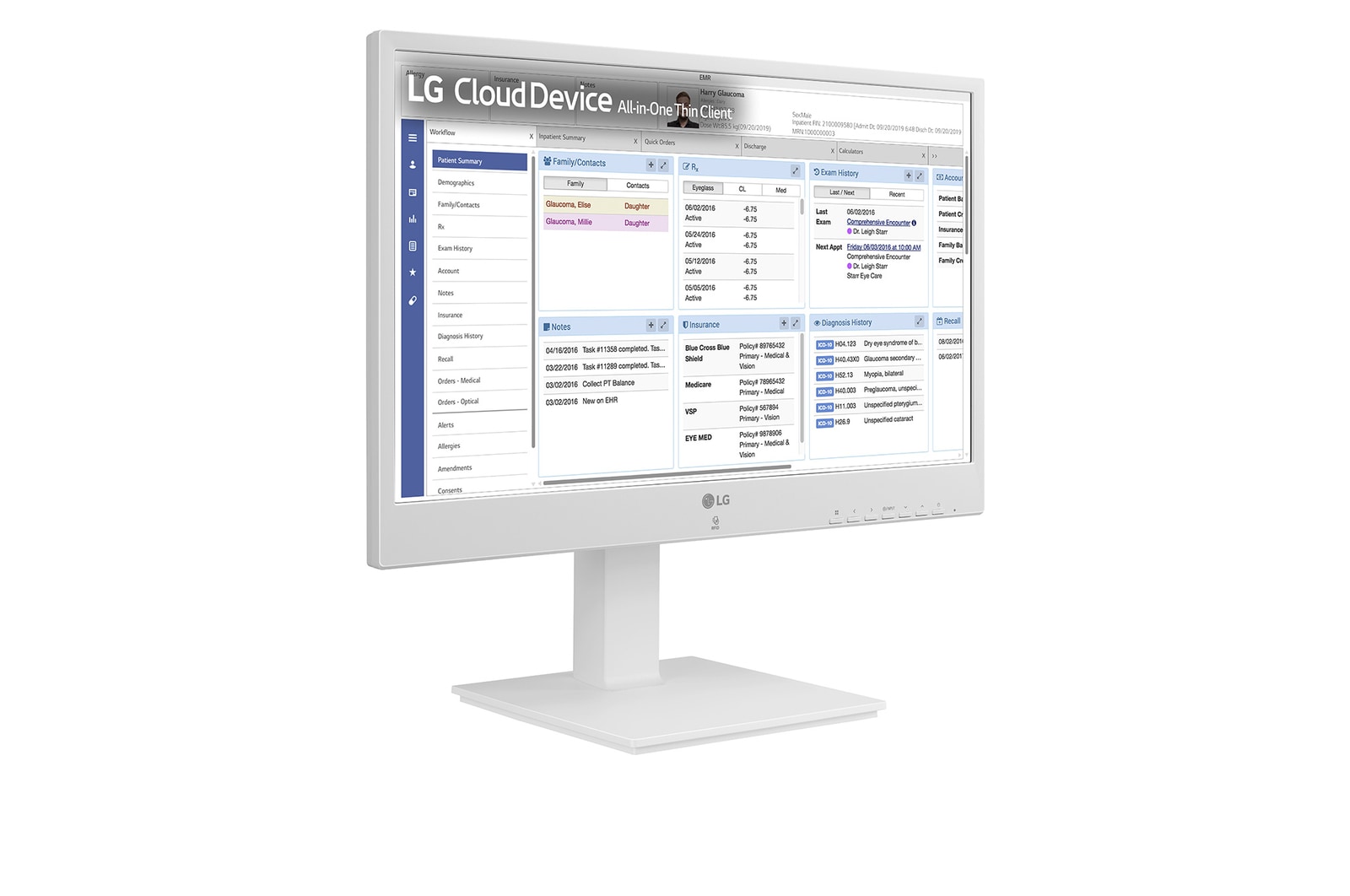 LG 24" All-in-One Thin Client for Healthcare with Webcam & Speaker, 24CR670NK6N