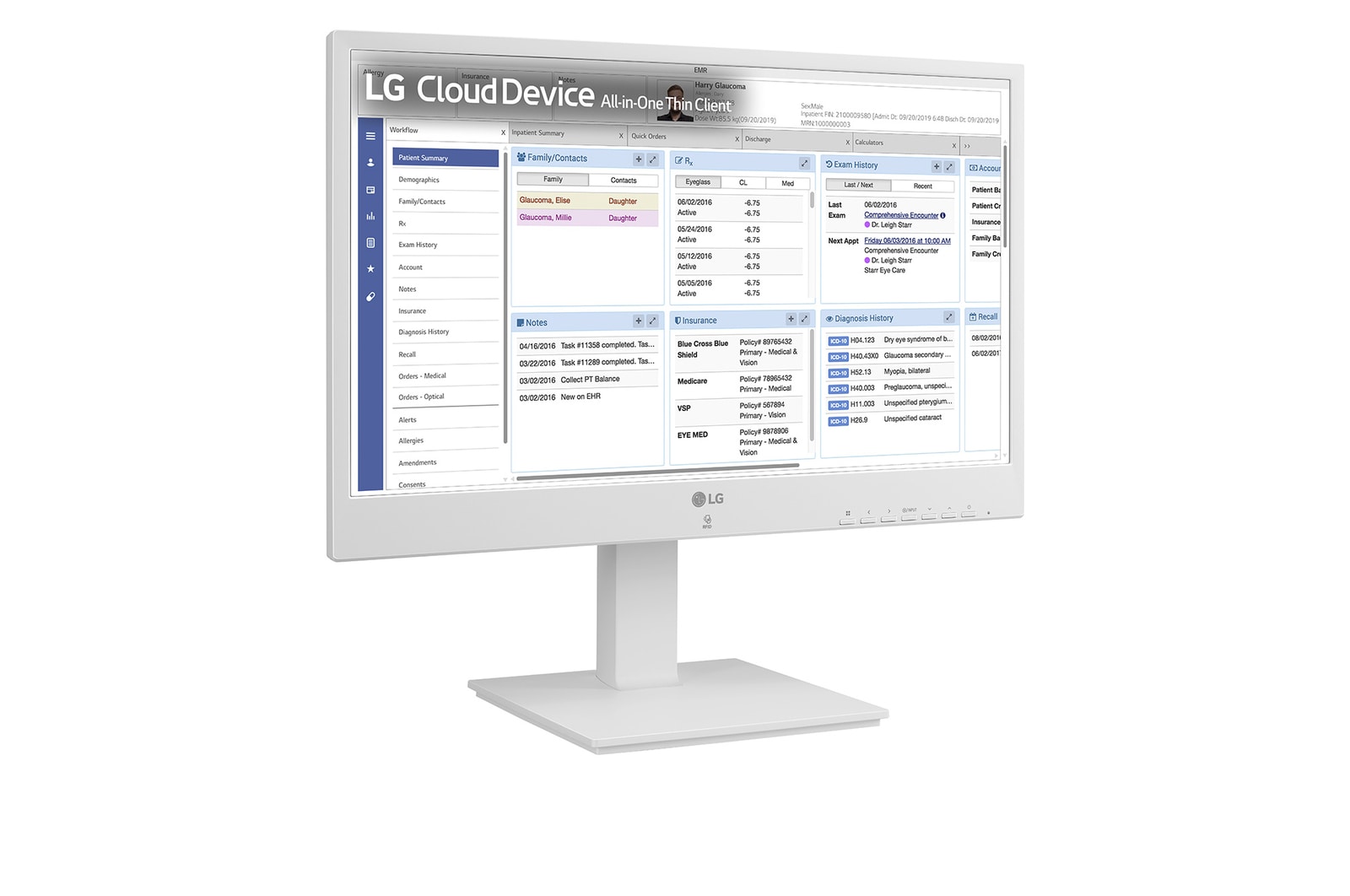 LG 24" All-in-One Thin Client for Healthcare with Webcam & Speaker, 24CR670NK6N